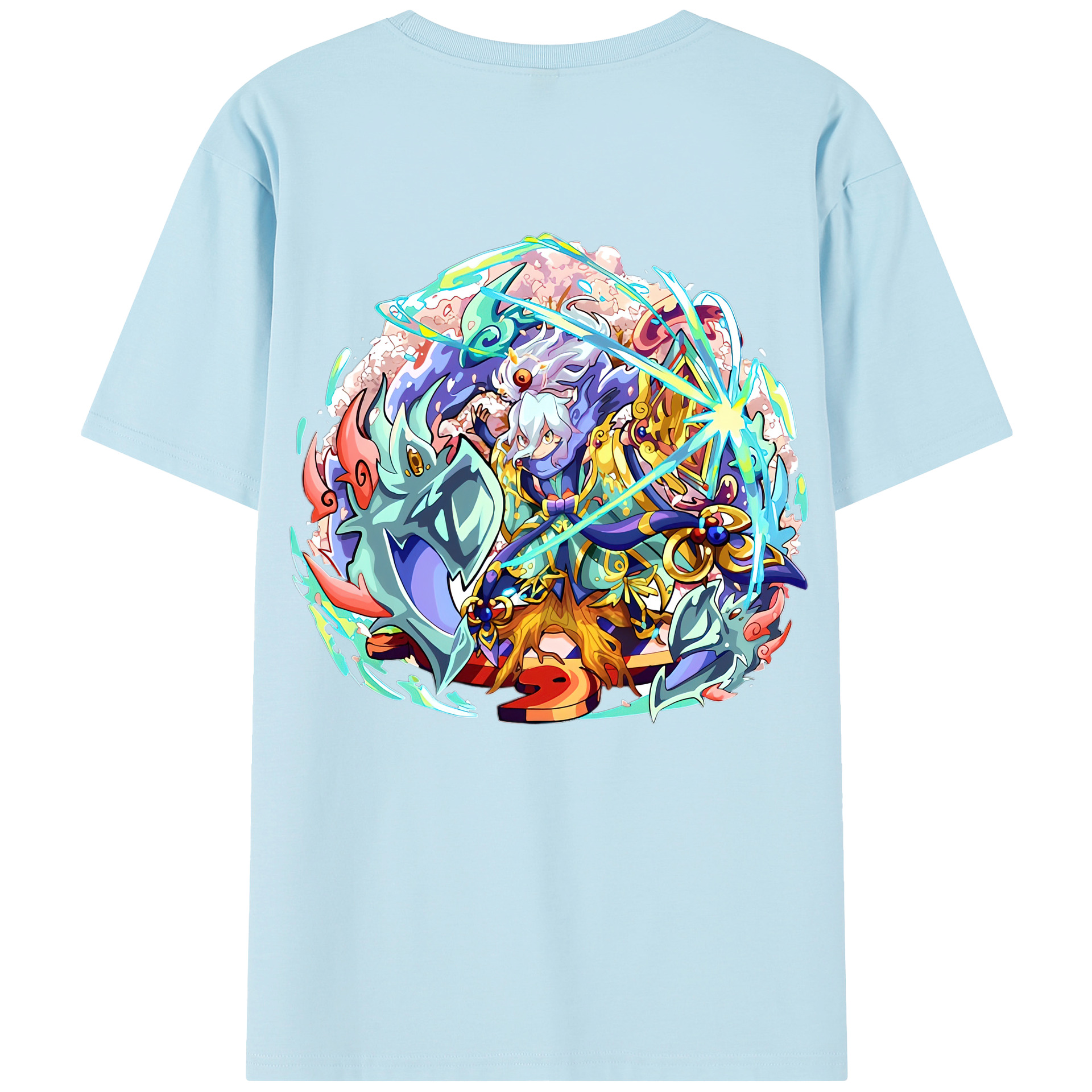 （画像用） 妖怪ウォッチ Yo-kai Watch 綿100％半袖Tシャツ（背面プリント）